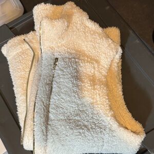 Calvin Klein Cream Fleece Vest